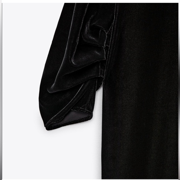 NWT Zara Velvet Dress - Picture 6 of 10